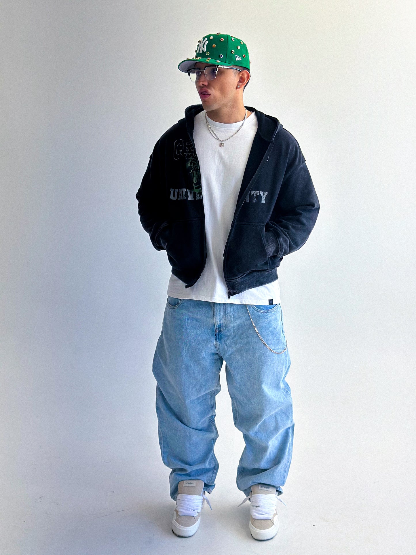 University Zip Up (Black)