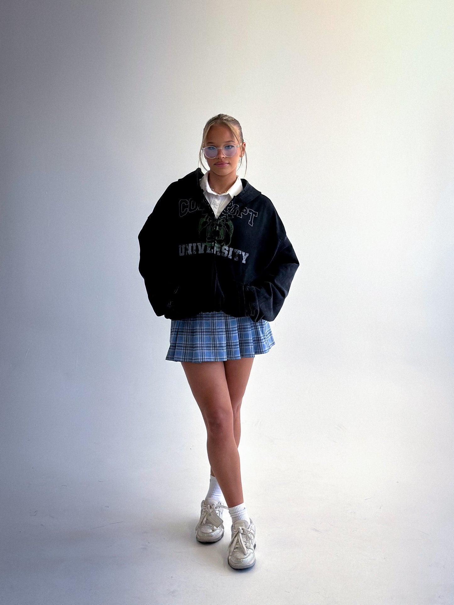 University Zip Up (Black)
