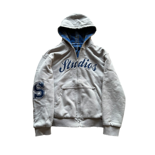 Stone Reverse Zip Up