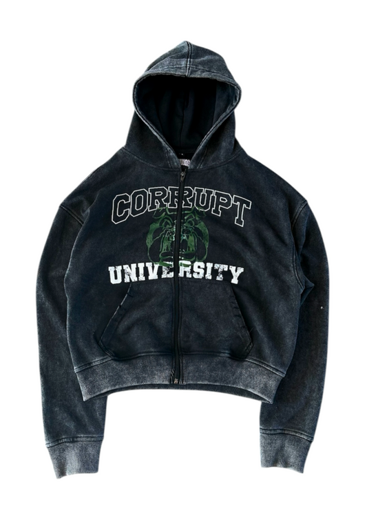 University Zip Up (Black)
